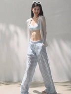 Tencel–Linen Relaxed Wide-Leg Pants