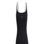 Minimal Long Knit Slip Maxi Dress