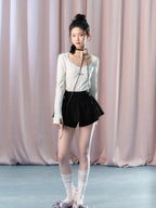 Provence Girl High-Waist A-Line Skort