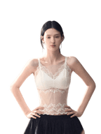 French Satin Lace Backless Camisole