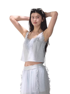 Lyocell Linen Camisole & Relaxed Trousers Set