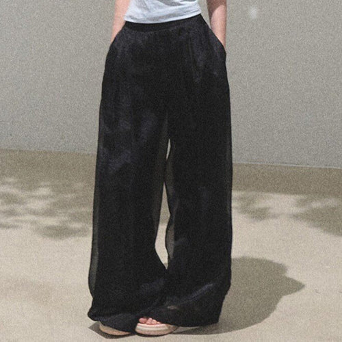 Childhood Tales Mesh Wide-Leg Trousers