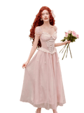 Pink Mist Fairy Corset Maxi Dress