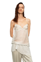 Sheer Satin Snake Camisole