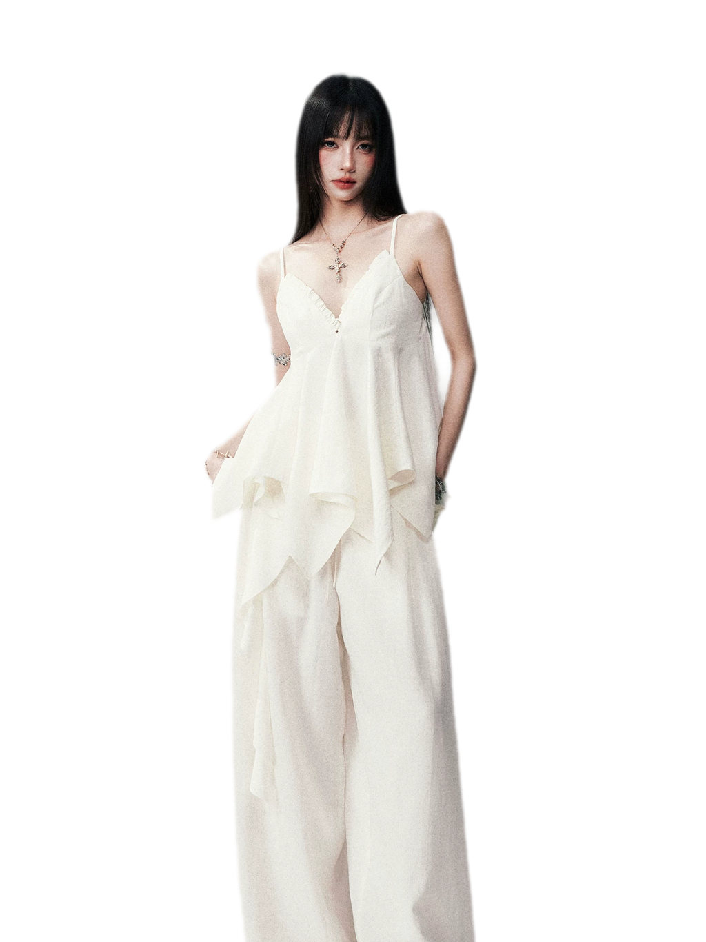 Relaxed V-neck Cami Set