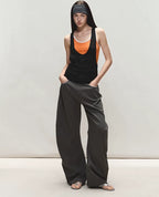 Relaxed Fit Sculpted Wide-Leg Pants