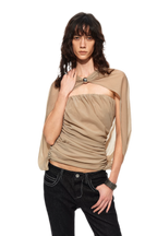 Cape Layer Bustier Top