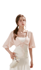 Airy Cloud U-Neck Vest & Batwing