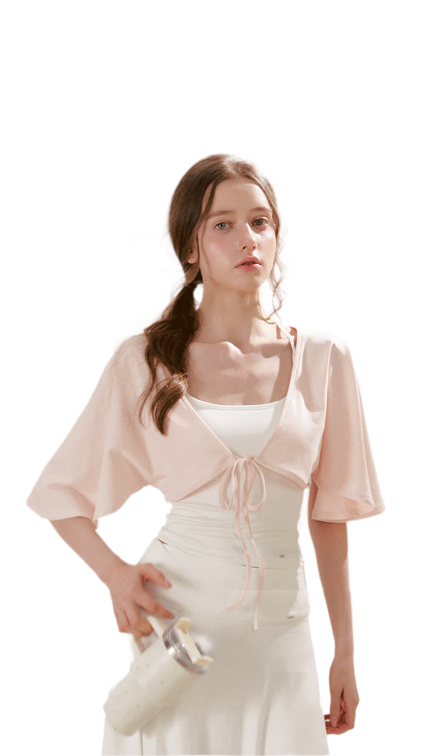 Airy Cloud U-Neck Vest & Batwing