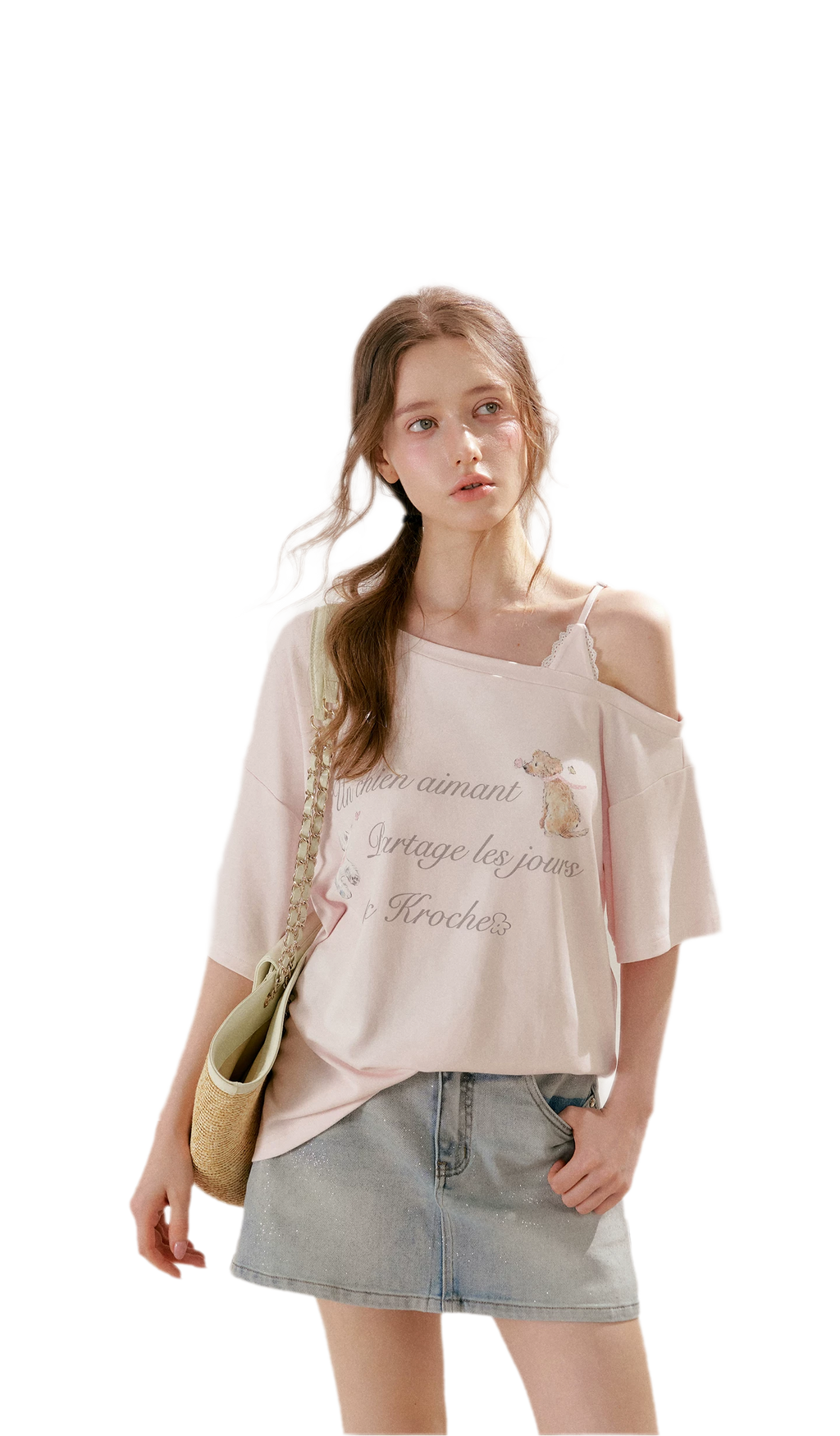 Modal Cotton Lace Tee