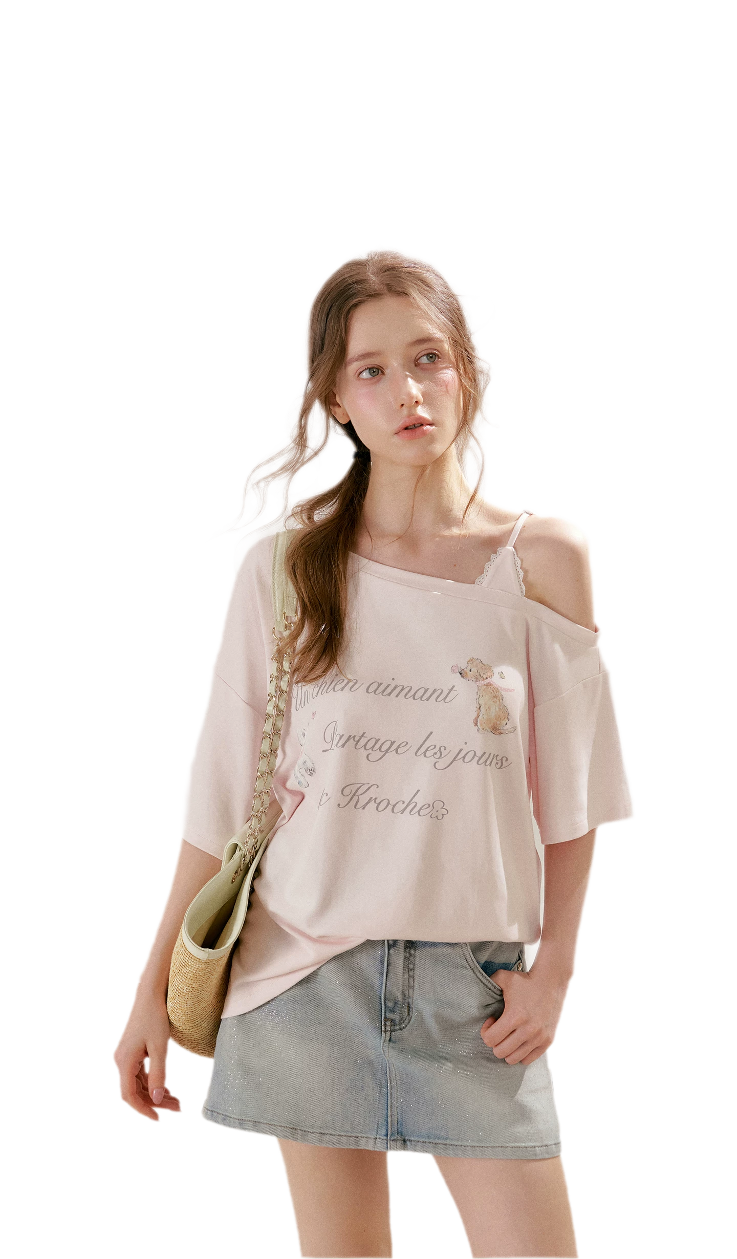 Modal Cotton Lace Tee