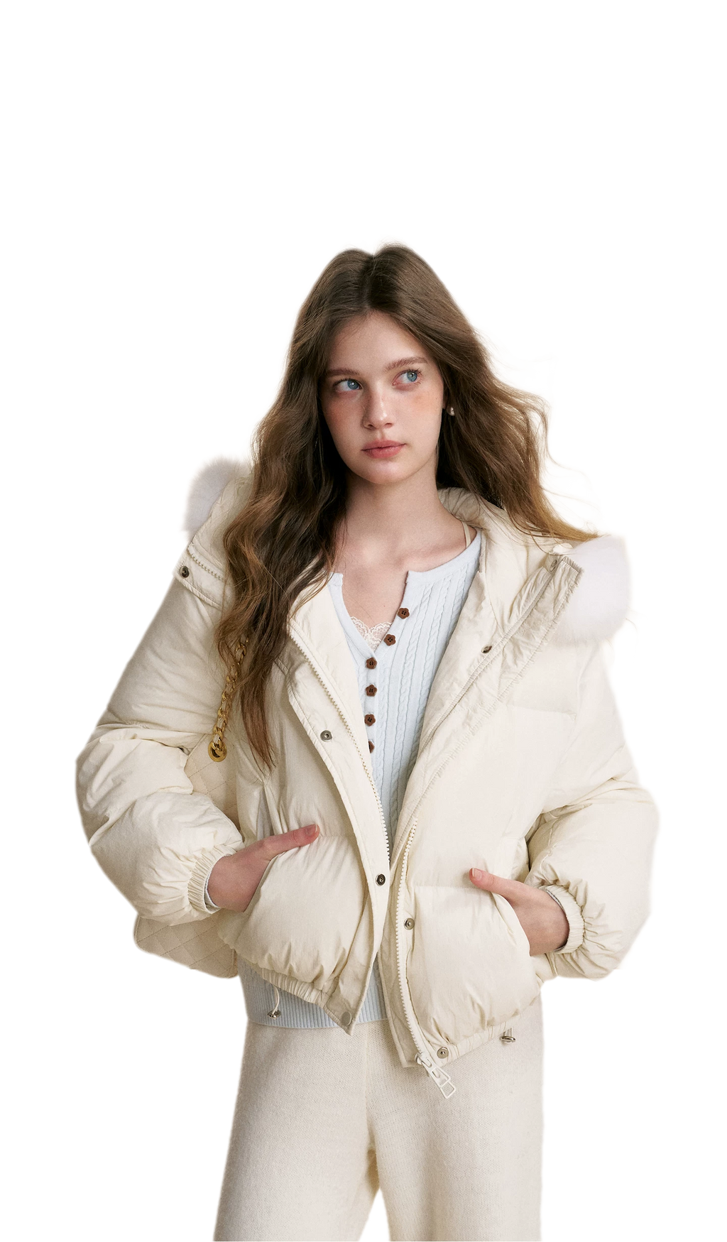 Puffer Hooded Down Jacket