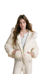 Puffer Hooded Down Jacket