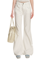 Embroidered Flared Jeans