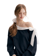 Balletcore Lace Collar Sweatshirt