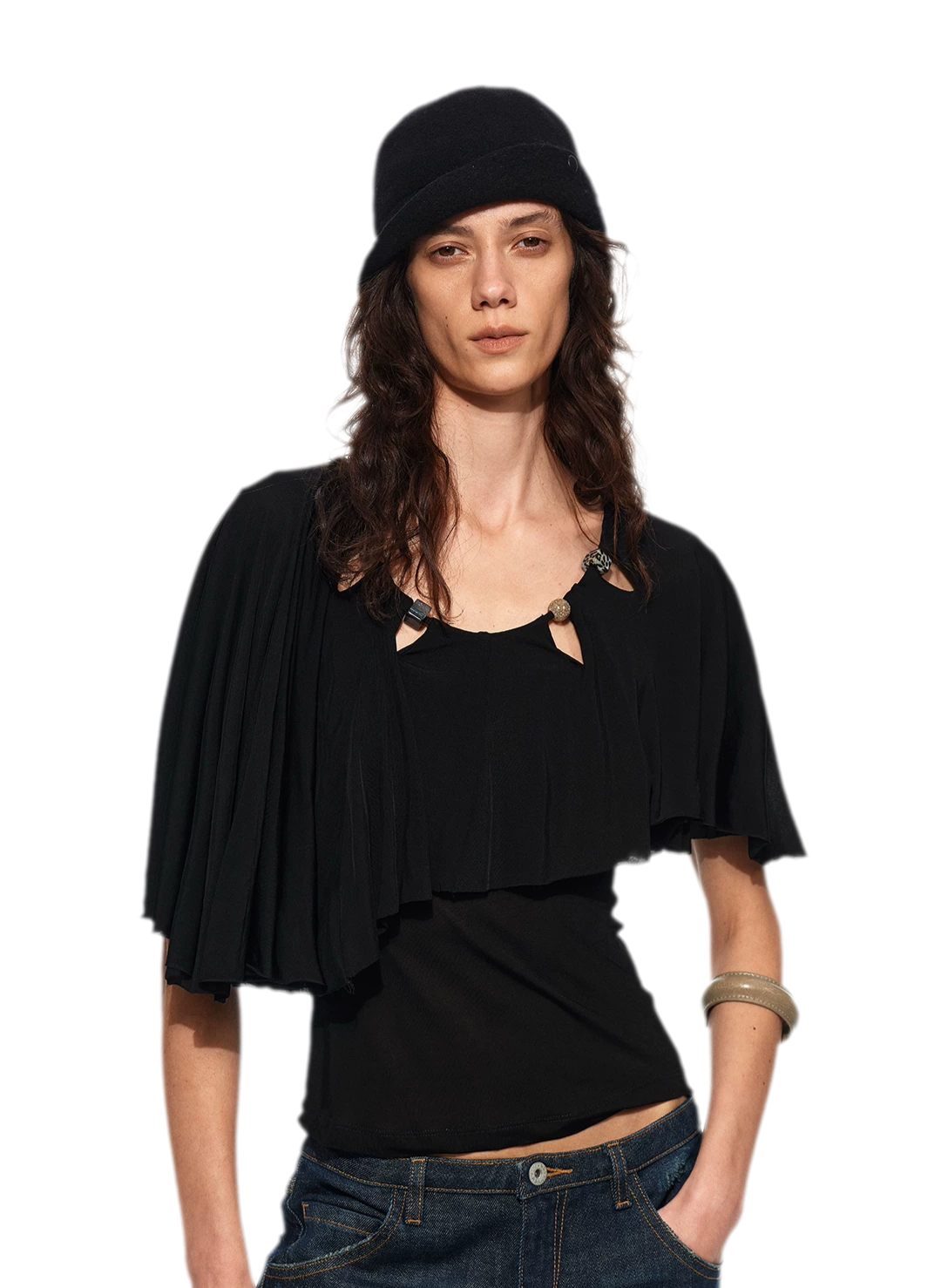 Cape Beaded Layered Tee