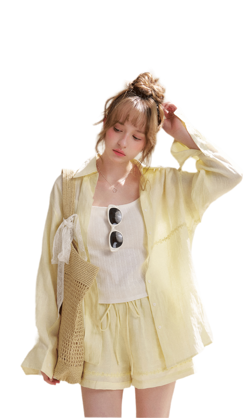 Tencel Linen Beaded Set