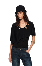 Cape Beaded Layered Tee