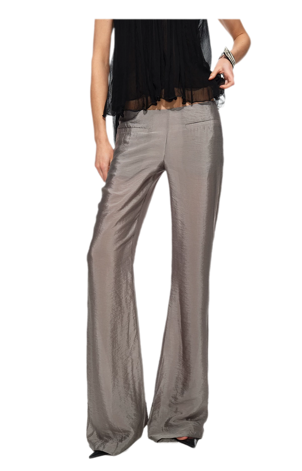 Silky Flared Lounge Pants