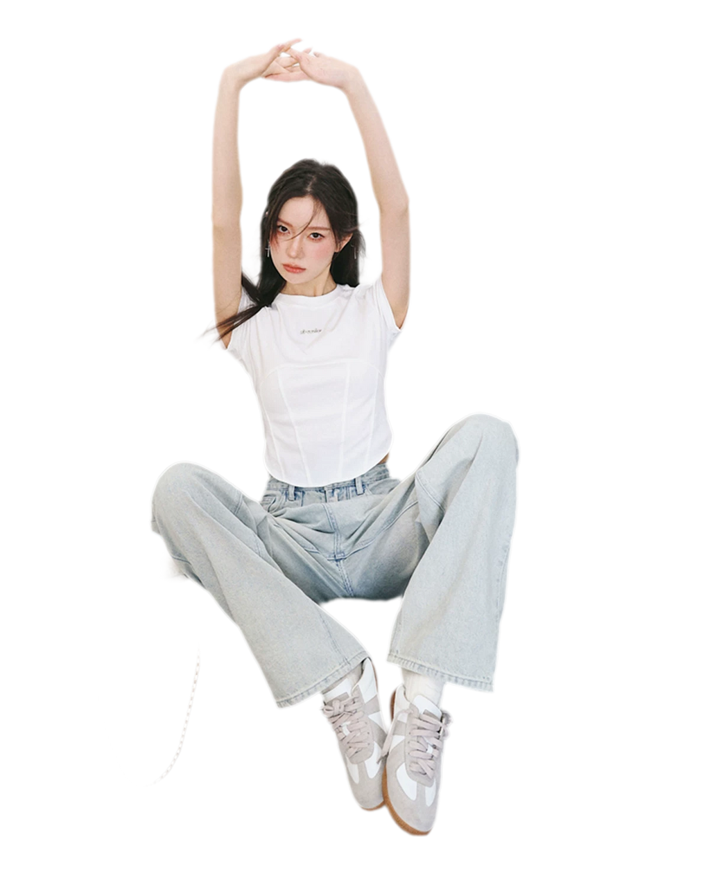 Cropped Seam T-Shirt