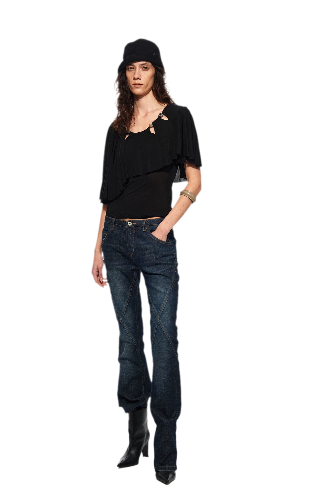 Cape Beaded Layered Tee