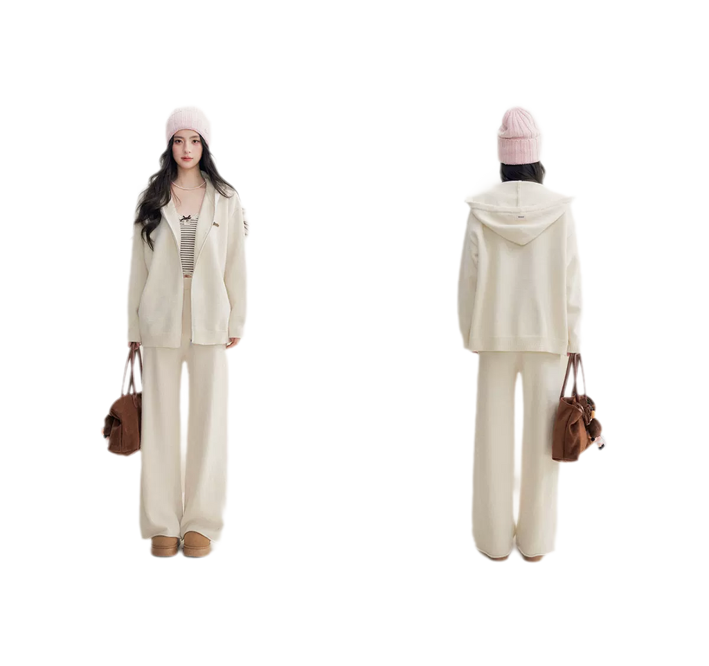 Cozy Knit Hoodie Set