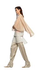 Sheer Trench Cape Top