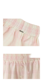 Checkered Wide-Leg Pants