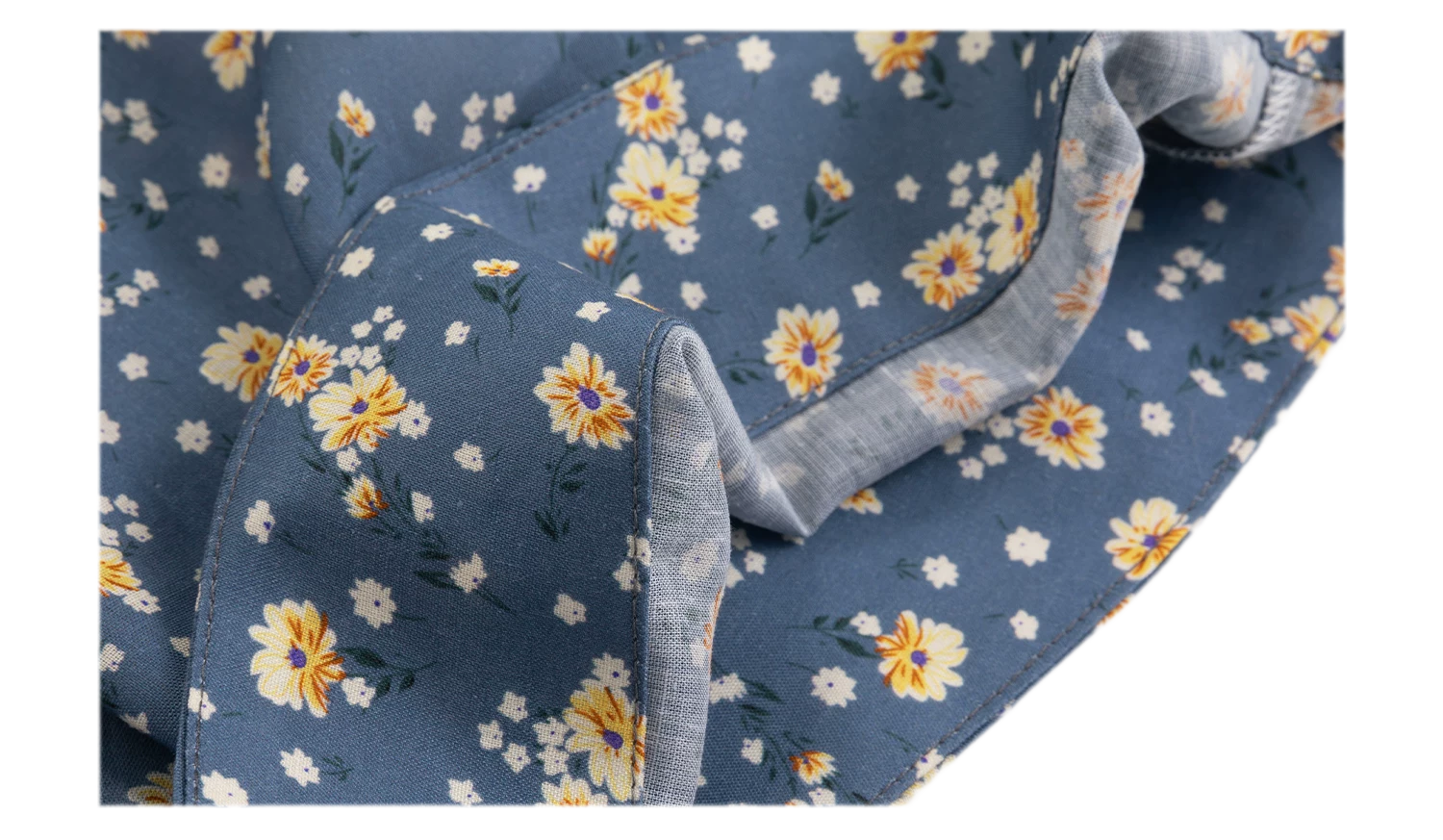 Blue Floral Tencel Dress