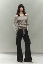 Drawstring Multi-Pocket Cargo Pants