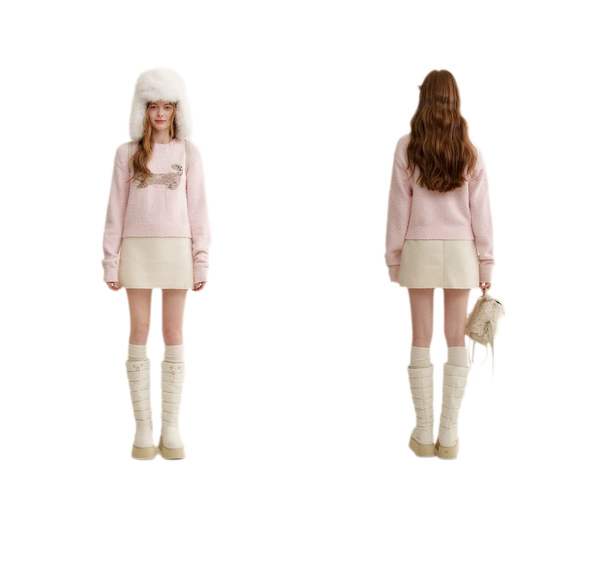 Wool Cat Jacquard Sweater