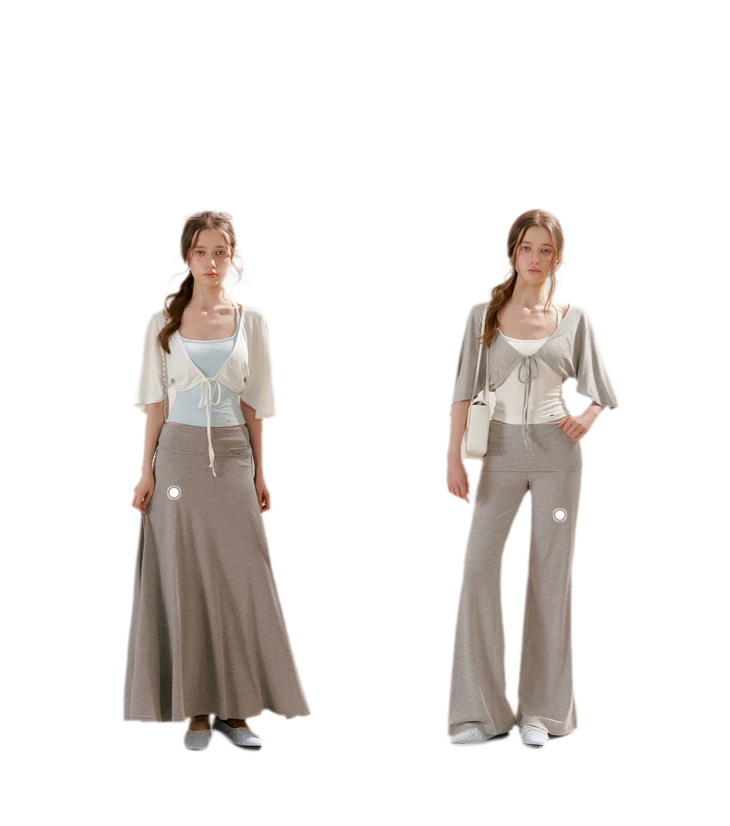 Airy Cloud U-Neck Vest & Batwing
