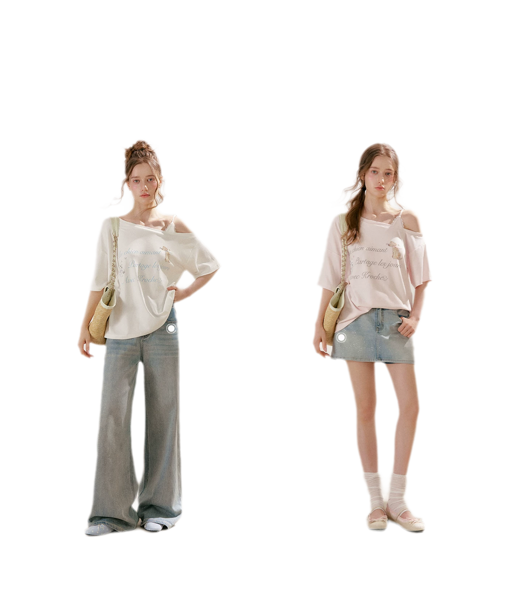 Modal Cotton Lace Tee