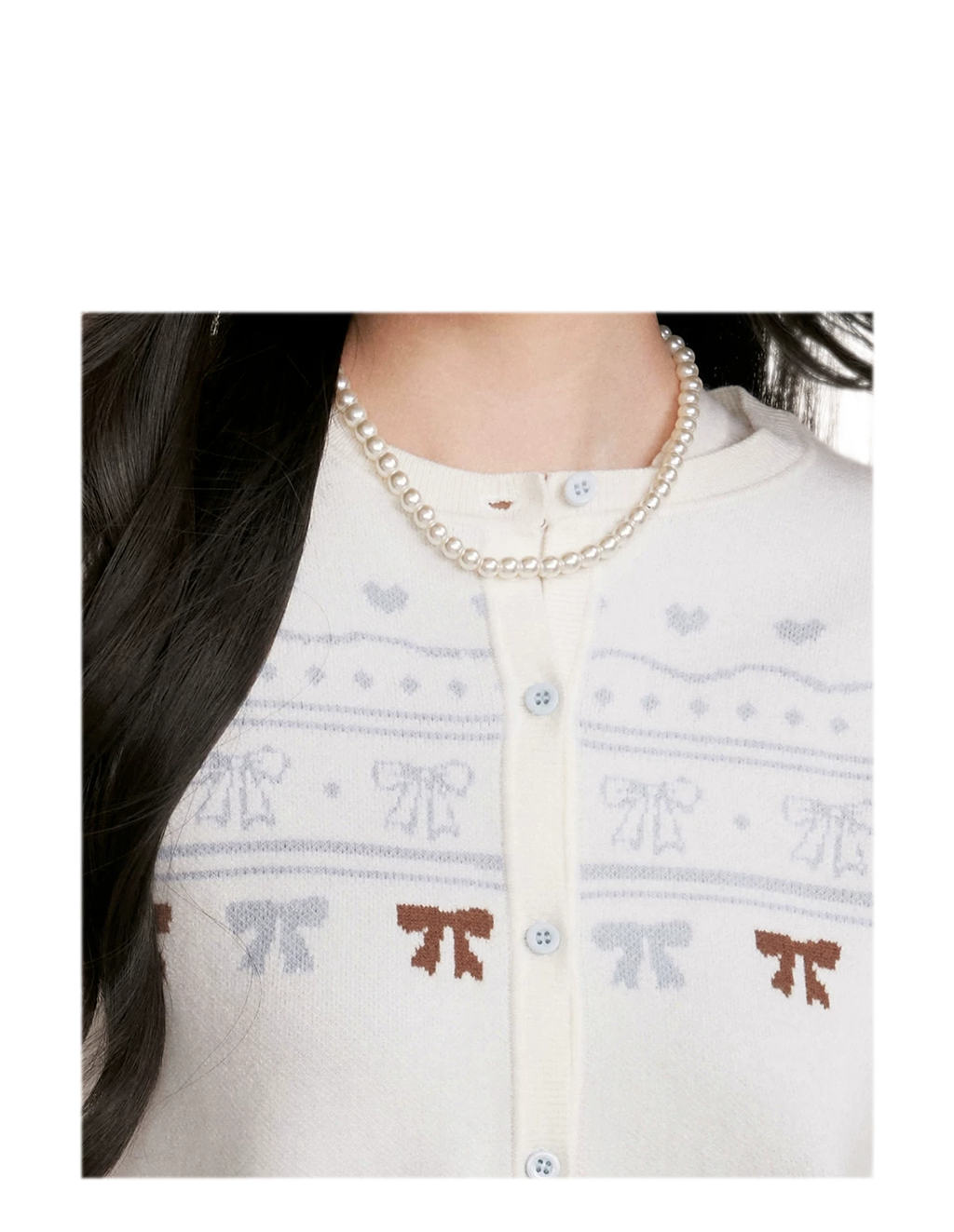 Fair Isle Tie Cardigan