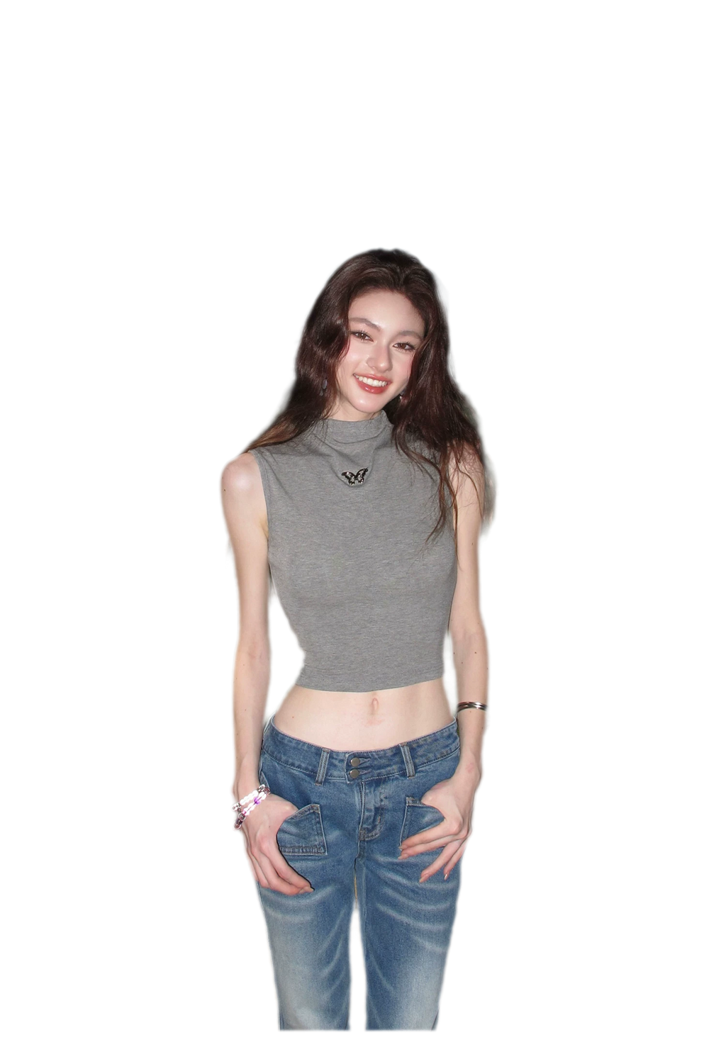 Low Rise Flare Jeans
