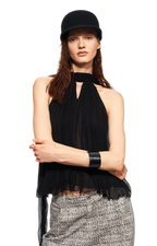 Tie Halter Chiffon Tank