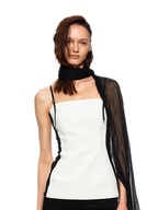 Black White Bustier Cami