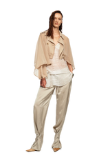 Sheer Trench Cape Top