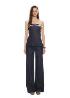 Soft Tencel Denim Fishtail Bustier Top & Pants
