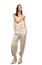 Sheer Satin Snake Camisole