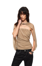 Cape Layer Bustier Top