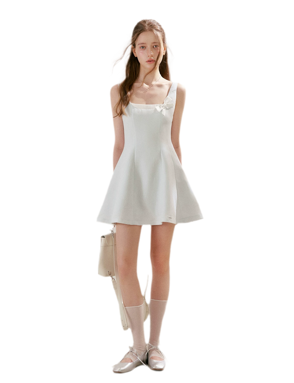 Bow Detail Short A-Line Dress