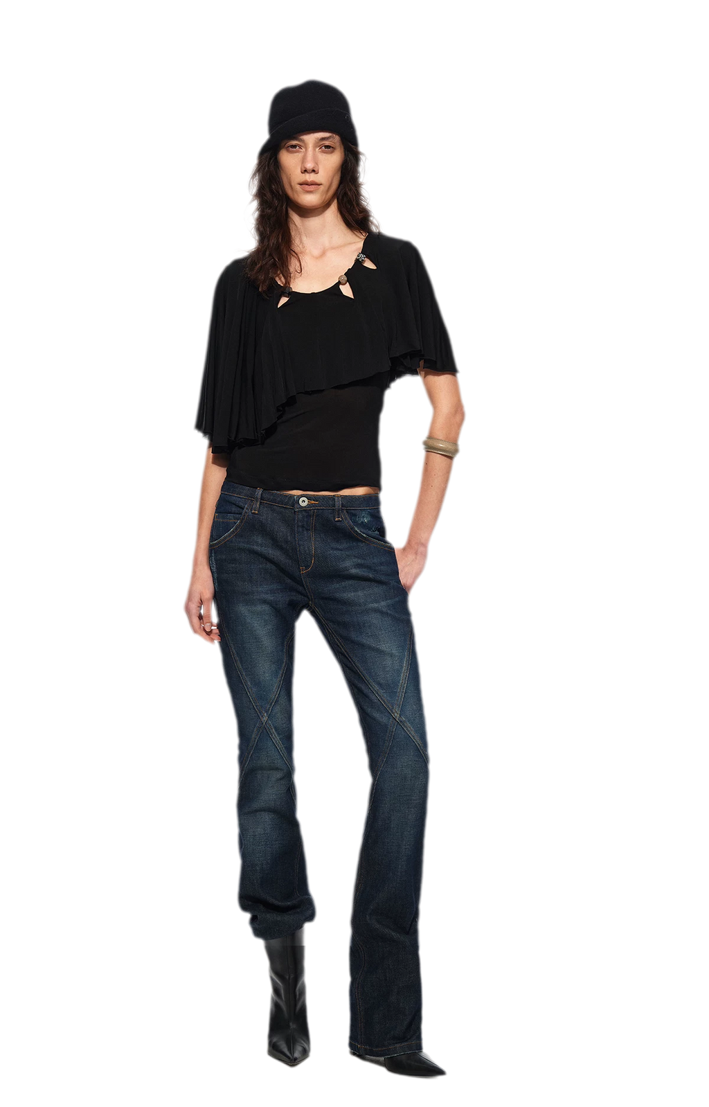 Cape Beaded Layered Tee
