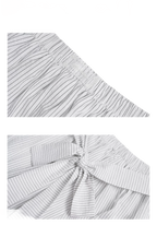 Bow Tie Elastic Waist Casual Shorts