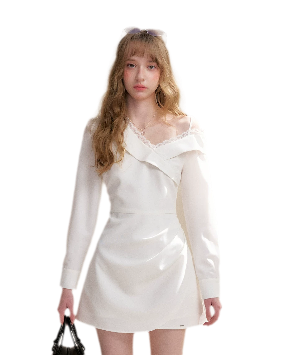 Romantic Encounter Lace Short Dress
