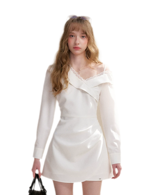 Romantic Encounter Lace Short Dress