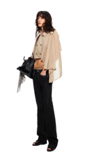 Sheer Trench Cape Top