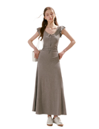 Ribbon A-Line Dress