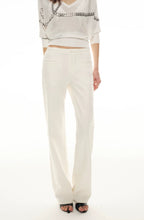 Classic Off-White Slim Straight Trousers