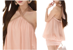 Beaded Halter Mini Dress